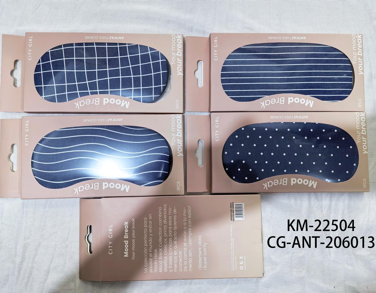 Antifaz Con Gel Con Rayas- City Girl