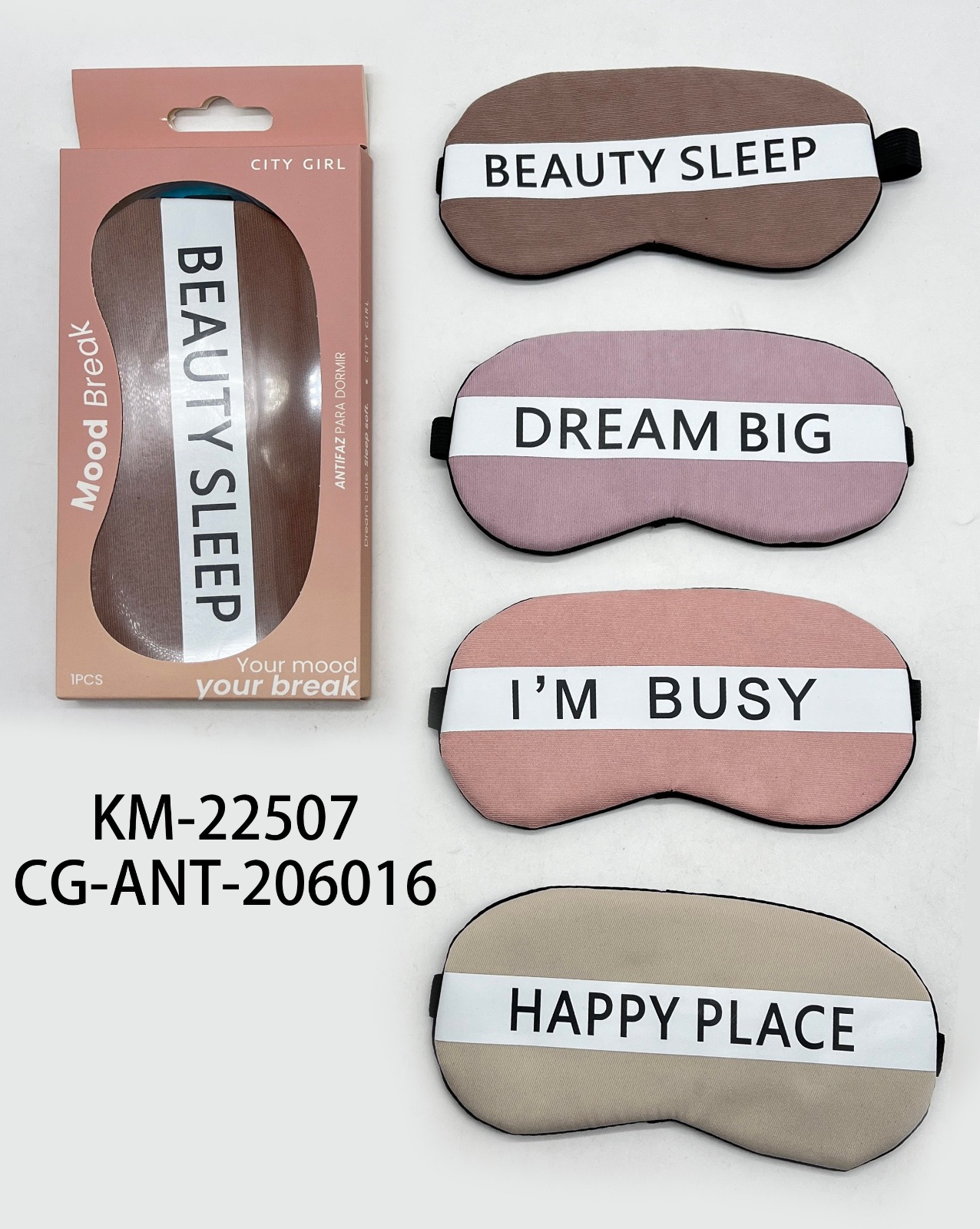 Antifaz Con Gel Frases- City Girl