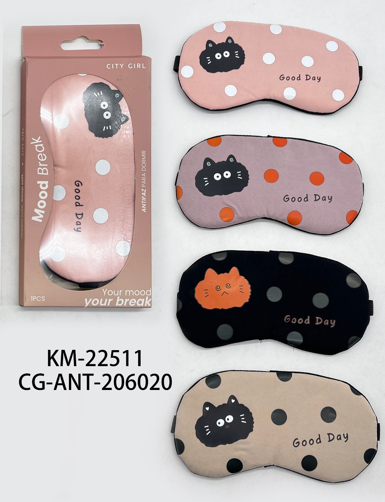 Antifaz Con Gel Y Lunares- City Girl