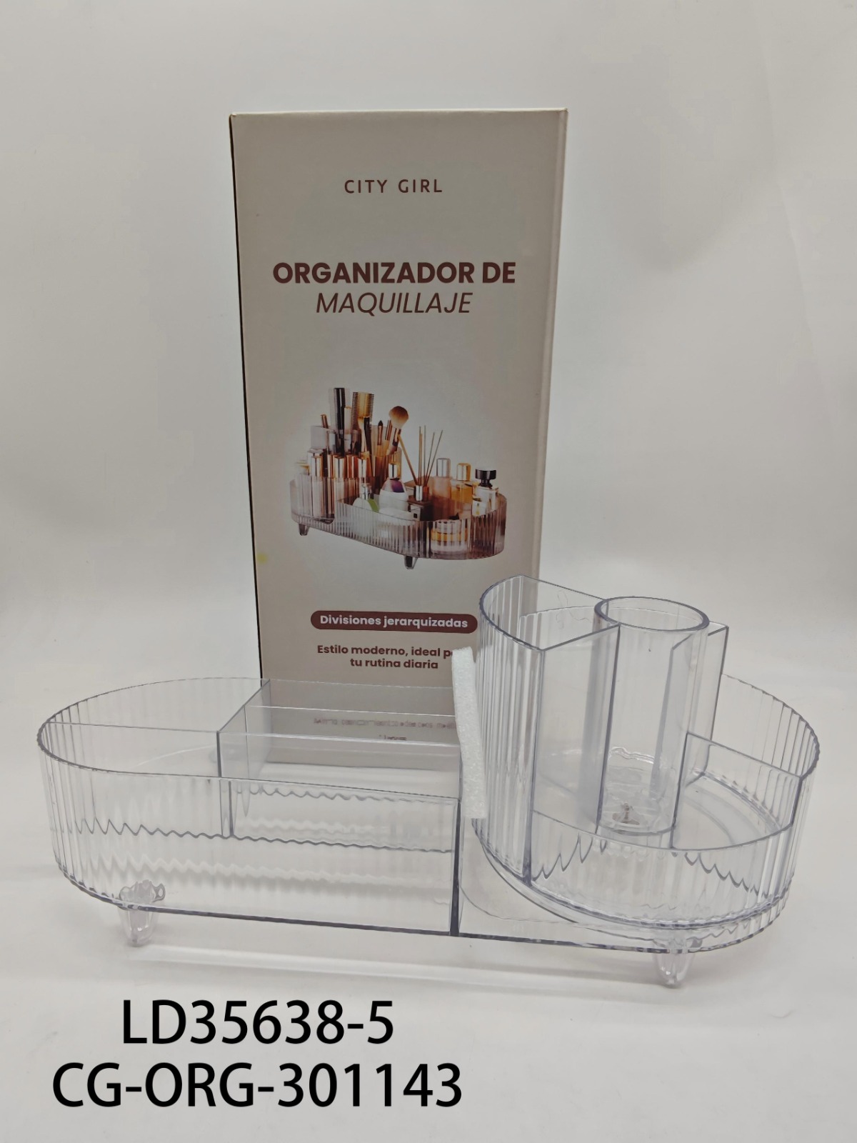 Organizador Para Maquillaje Grande De Acrilico- City Girl