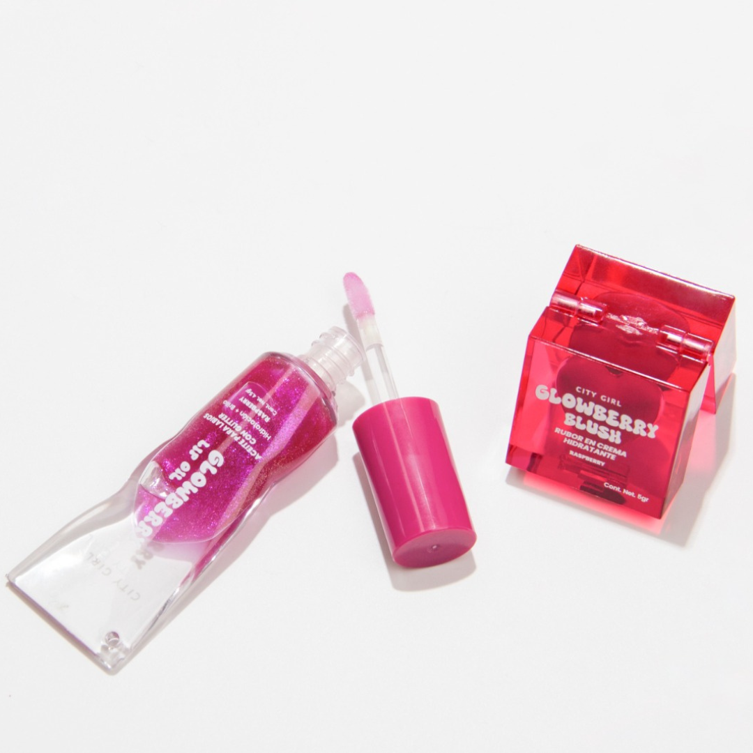 KIT LIP OIL LABIAL LLAVERO + RUBOR EN CREMA - CITY GIRL - Imagen 3