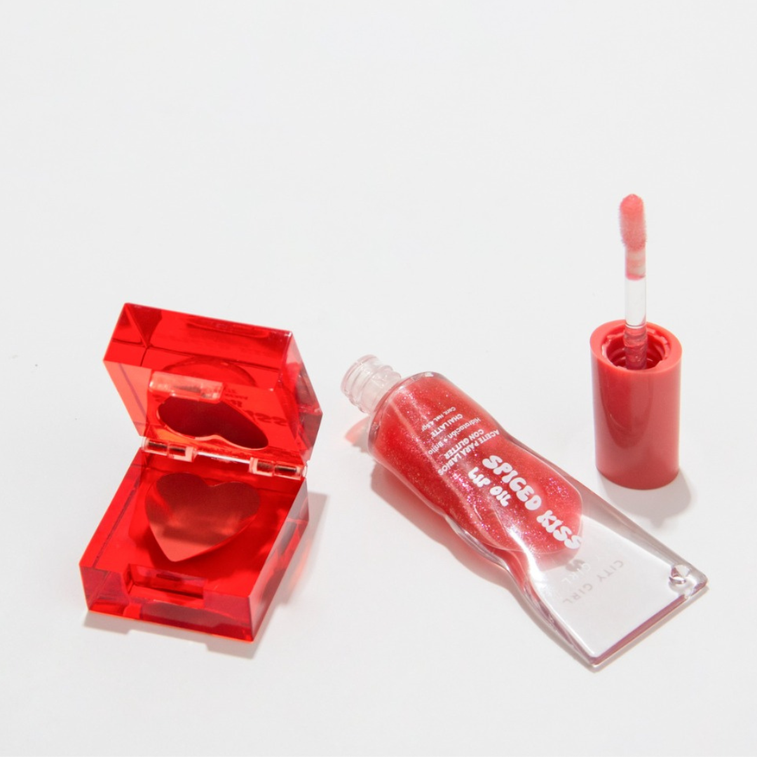 KIT LIP OIL LABIAL LLAVERO + RUBOR EN CREMA - CITY GIRL - Imagen 4