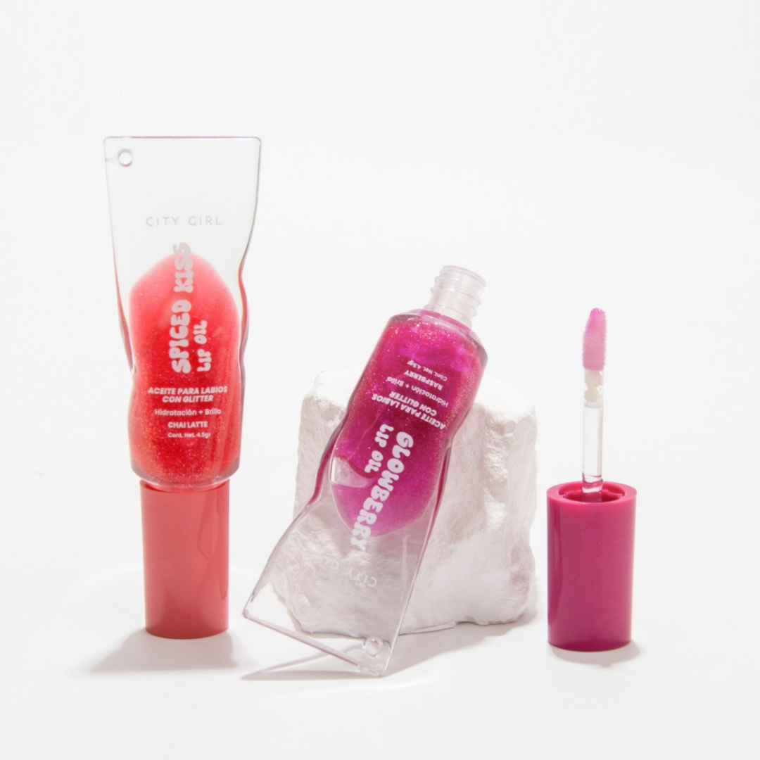 KIT LIP OIL LABIAL LLAVERO + RUBOR EN CREMA - CITY GIRL - Imagen 5