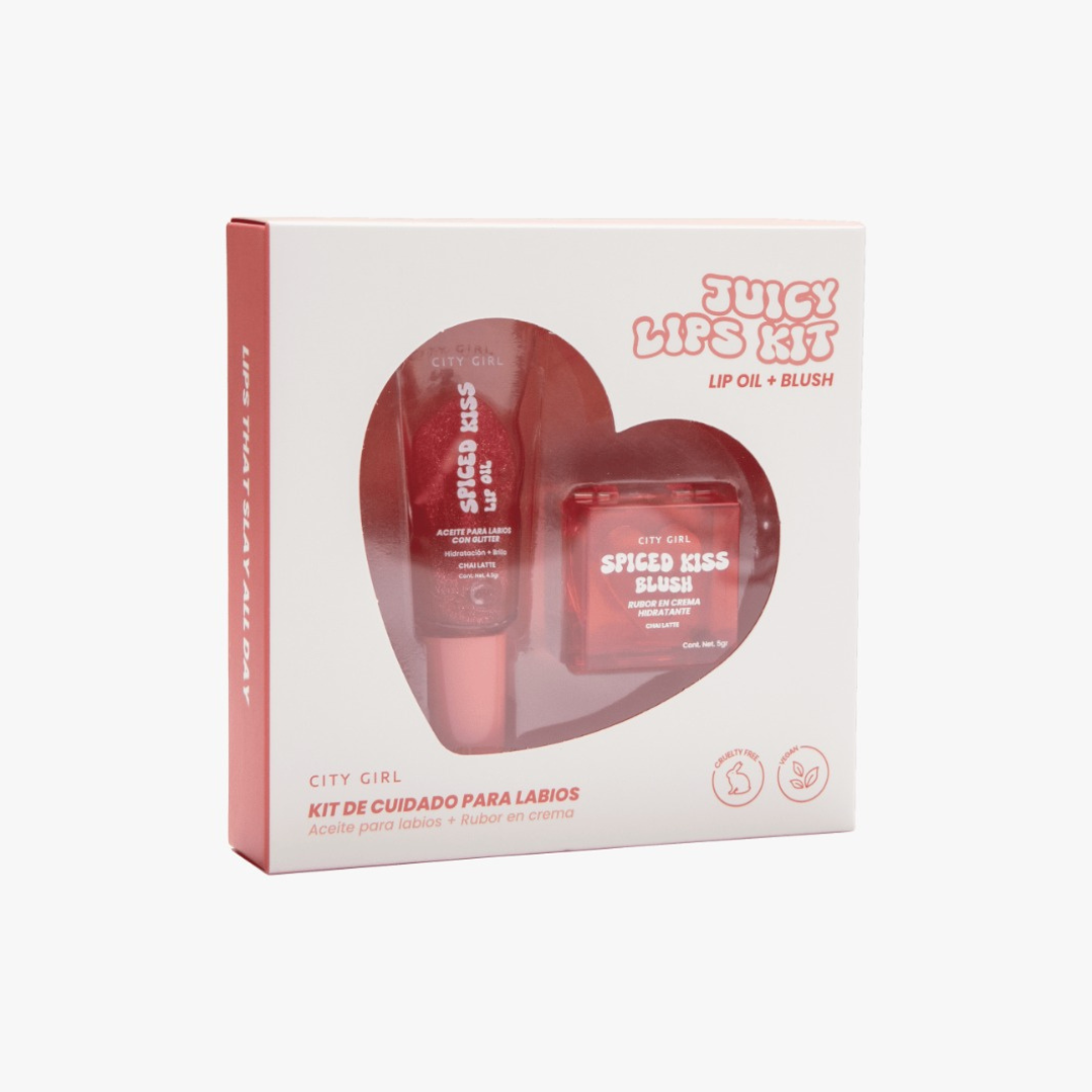 KIT LIP OIL LABIAL LLAVERO + RUBOR EN CREMA - CITY GIRL - Imagen 7