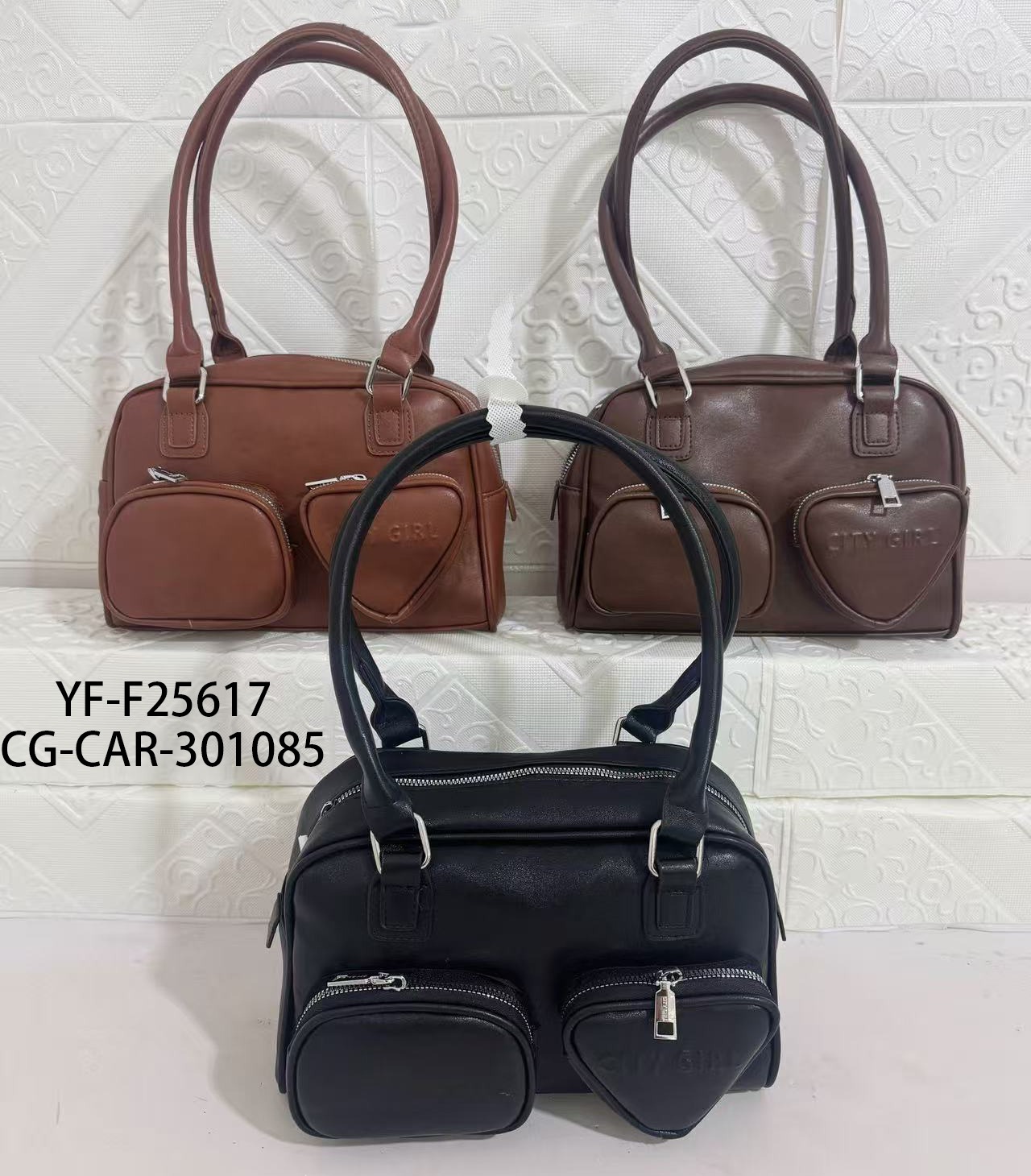 Cartera Mediana Con Bolsillos- City Girl