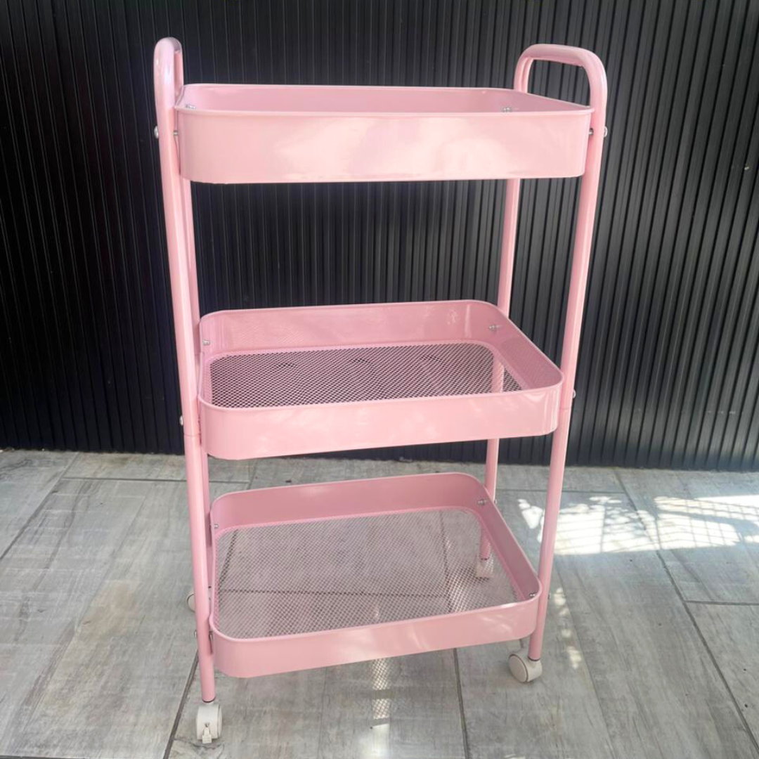 CARRITO CON ESTANTES ORGANIZADOR DE INSUMOS - CITY GIRL