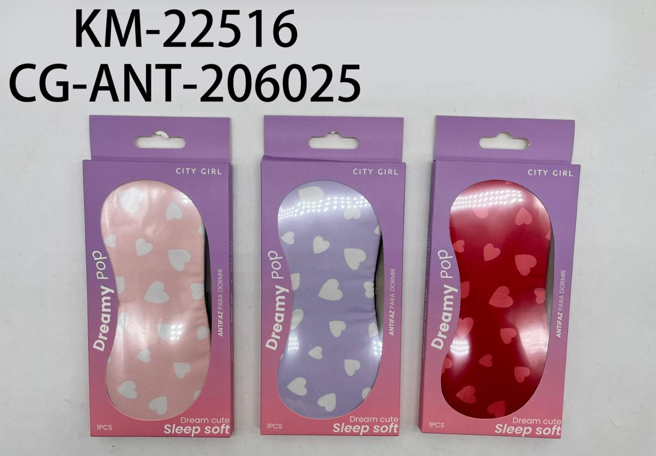 Antifaz Con Gel Corazones- City Girl