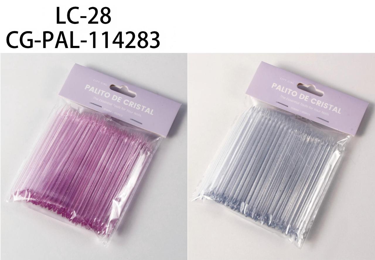 Palitos De Cristal Para Manicuria 100pcs- City Girl