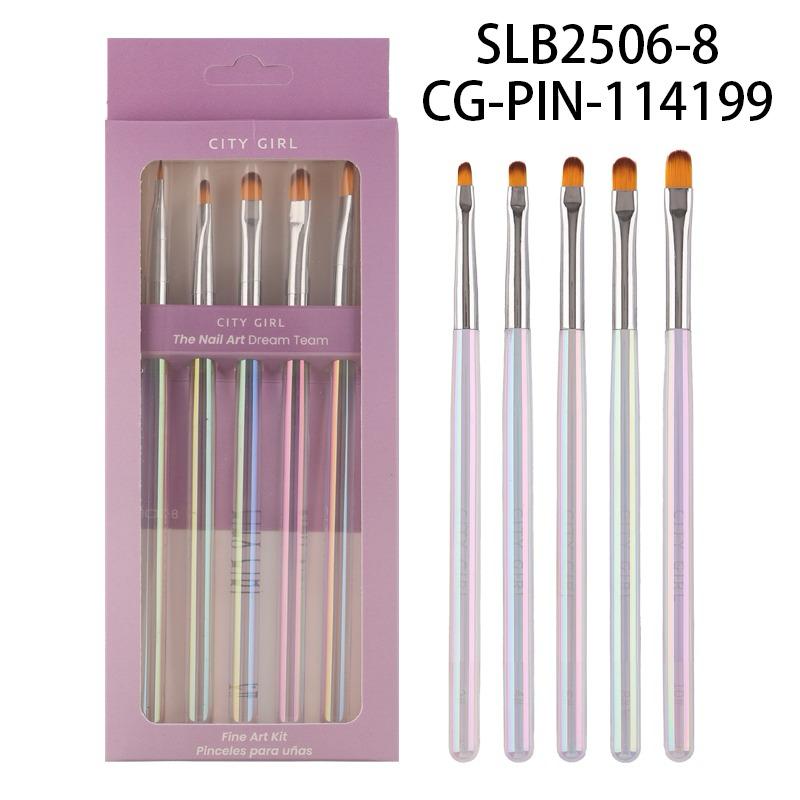 Pinceles Para Nail Art x5 Unidades- City Girl
