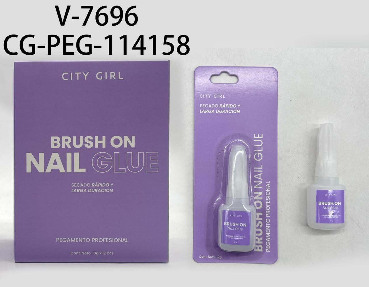 PEGAMENTO CON PINCEL PARA TIPS Y PRESS ON