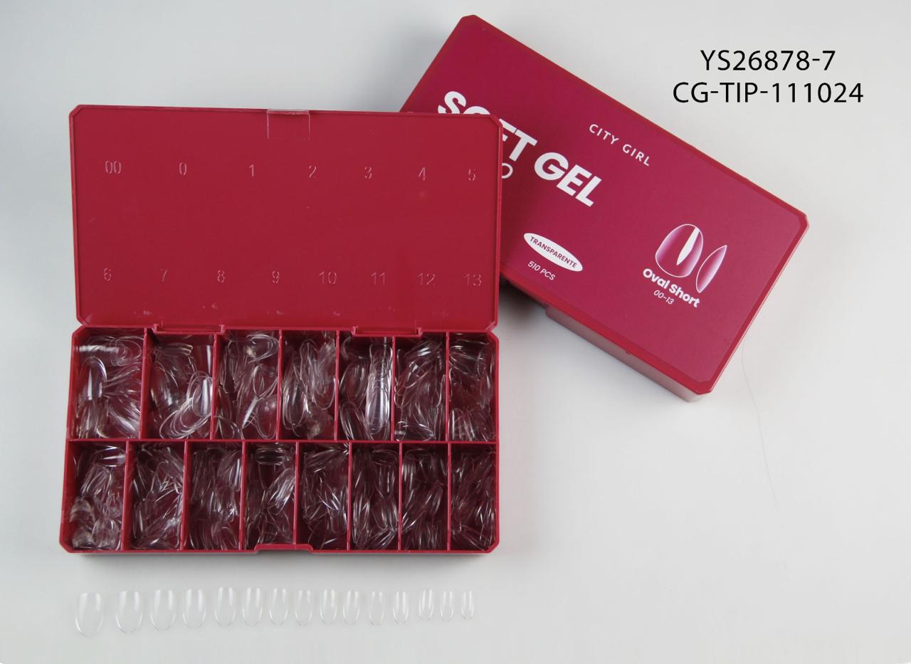 Tips Soft Gel Oval Short 510pcs- City Girl