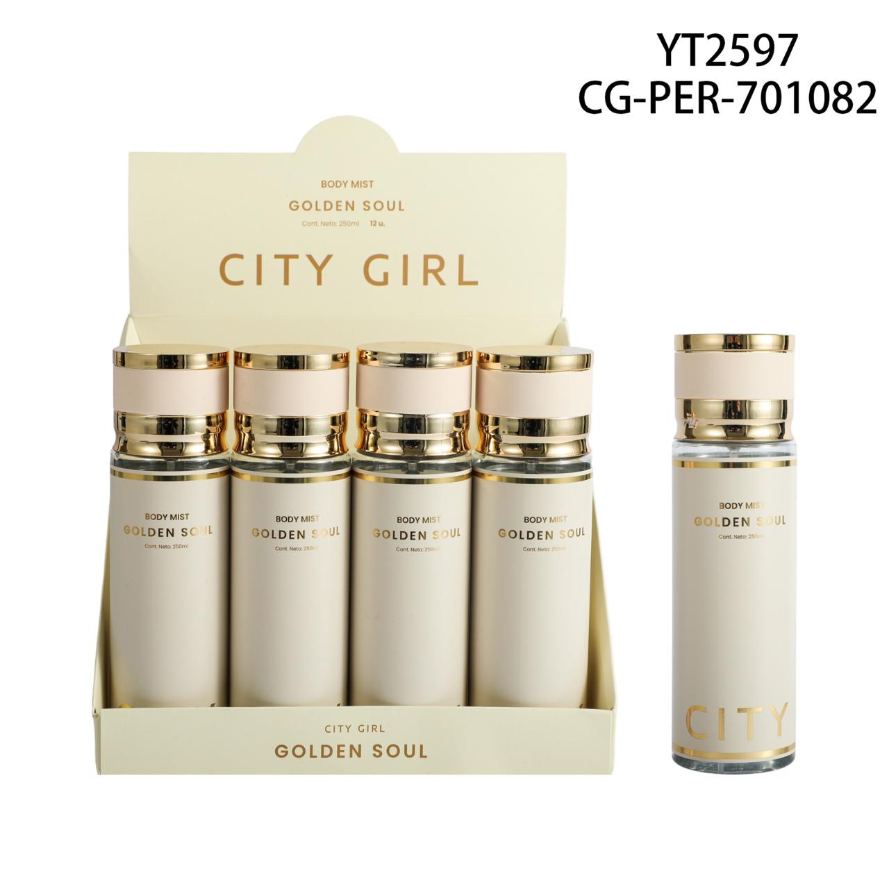 BODY MIST 'GOLDEN SOUL' 250ml - CITY GIRL