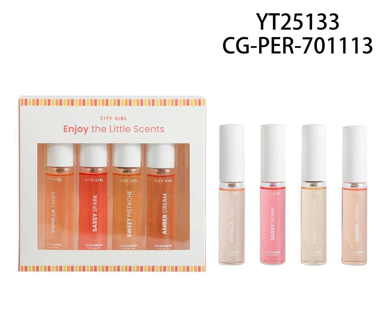 KIT DE 4 PERFUMES de 15ml – CITY GIRL