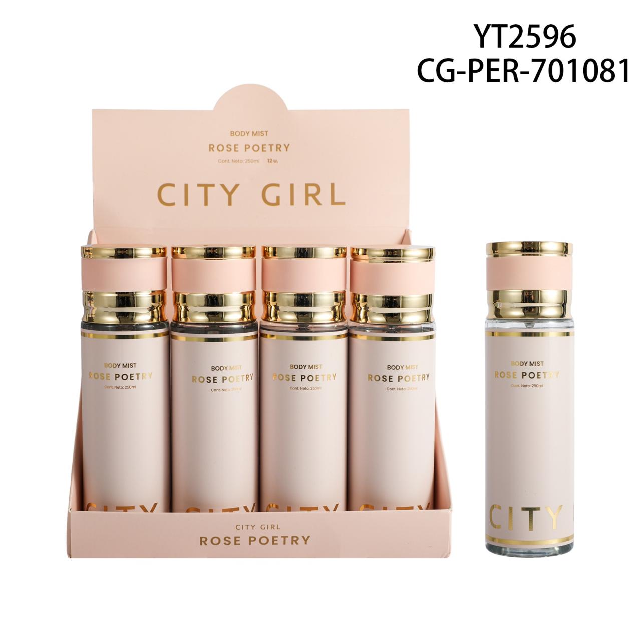 BODY MIST 'ROSE POETRY' 250ml - CITY GIRL