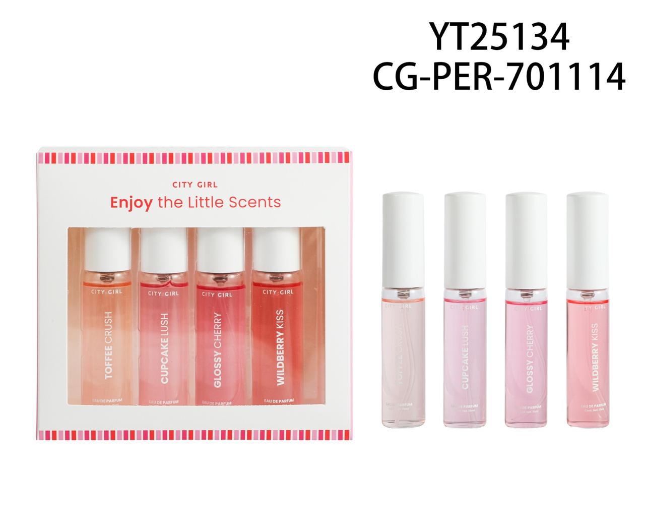 KIT DE 4 PERFUMES de 15ml – CITY GIRL