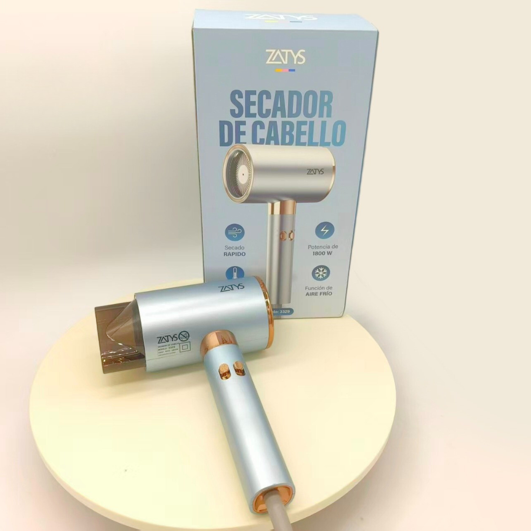 SECADOR DE CABELLO CELESTE 1800 WATS - ZATYS