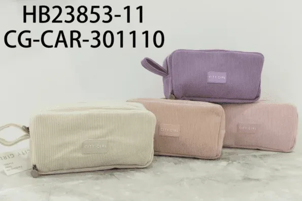 CARTUCHERA GRANDE CORDEROY - CITY GIRL