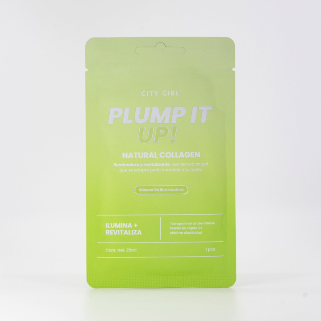 MASCARILLA ILUMINADORA Y REVITALIZANTE 'PLUM IT UP!' DE GEL CON COLAGENO - CITY GIRL