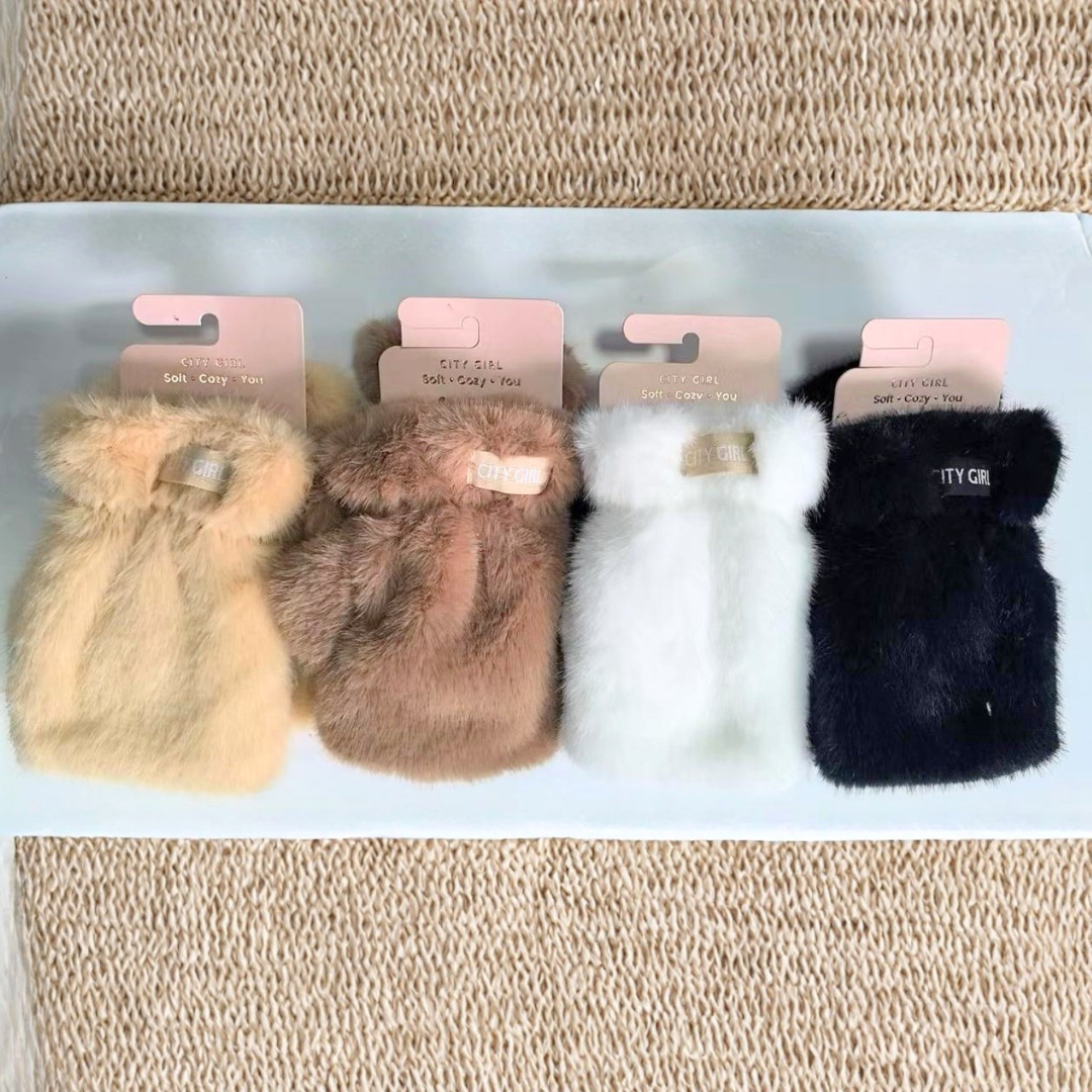 GUANTES MITONES PELUCHE - CITY GIRL