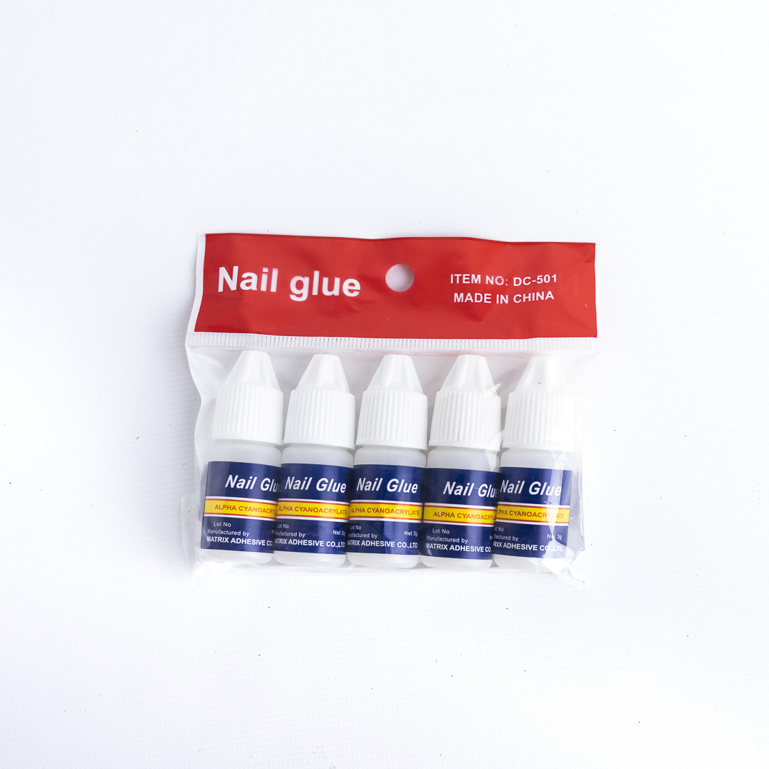 NAIL GLUE PEGAMENTO PARA PRESS ON - PACK x 5