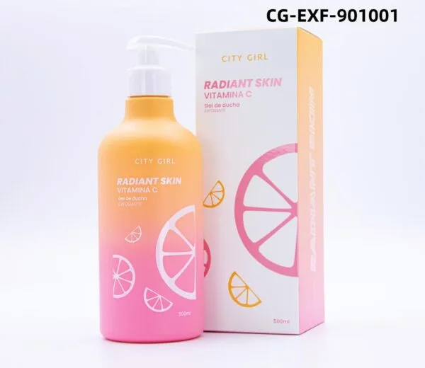 GEL DE DUCHA EXFOLIANTE - RADIANT SKIN VITAMINA C 500ml - CITY GIRL