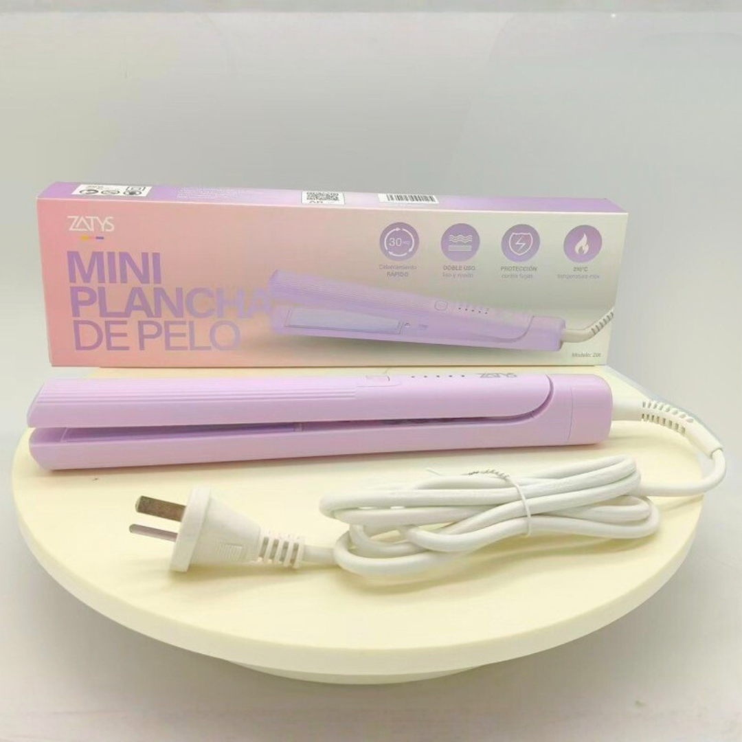 MINI PLANCHITA DE PELO LILA O ROSA - ZATYS