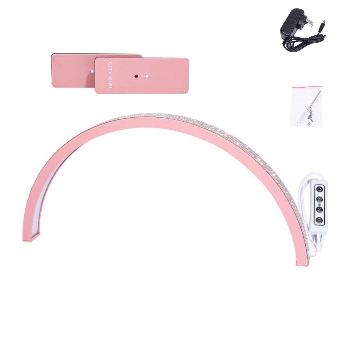 LAMPARA DE MESA MEDIA LUNA CON STRASS - CITY GIRL