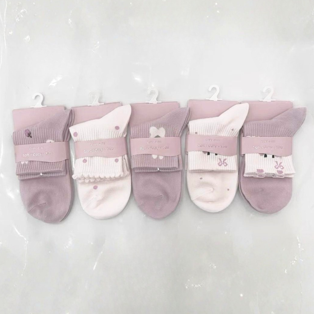 MEDIAS ROSAS - PACK 10 PARES - CITY GIRL