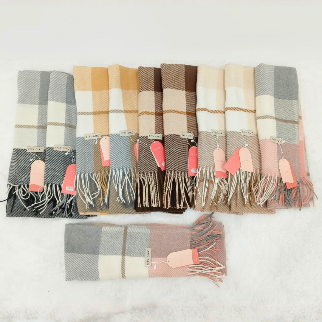 BUFANDA CUADRILLÉ - CITY GIRL