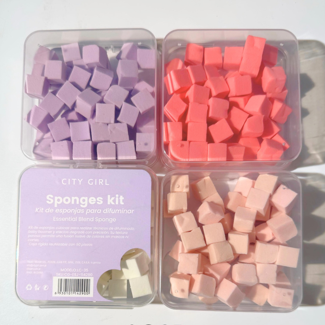 REPUESTO DE ESPONJITAS PARA UÑAS - CITY GIRL