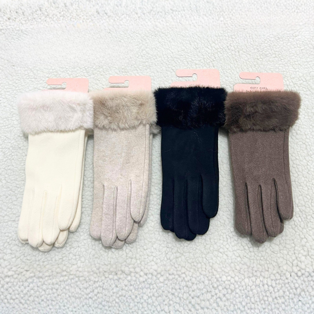 GUANTES CON PELUCHE – CITY GIRL