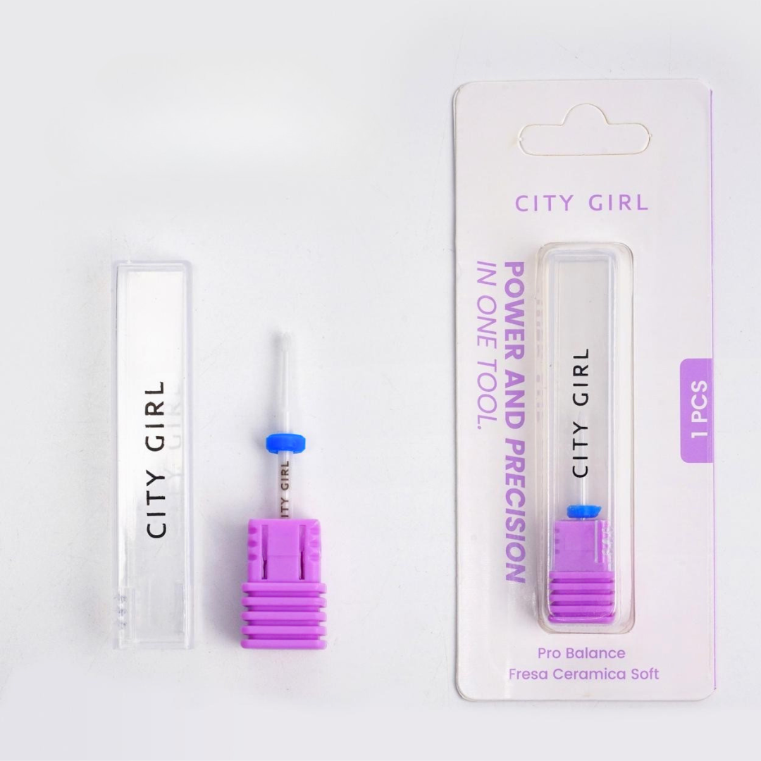 FRESA FLAMA MINI DE CERÁMICA CINTA AZUL - CITY GIRL