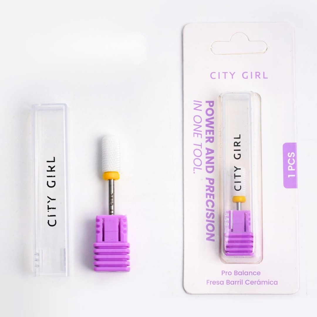 FRESA BARRIL DE CERÁMICA CINTA AMARILLA - CITY GIRL