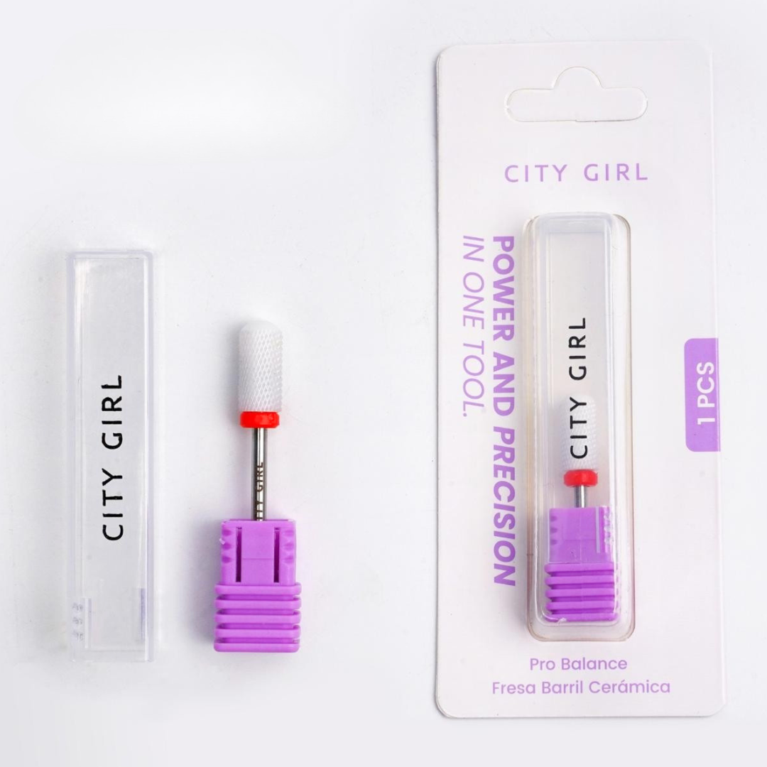 FRESA BARRIL DE CERÁMICA CINTA ROJA - CITY GIRL