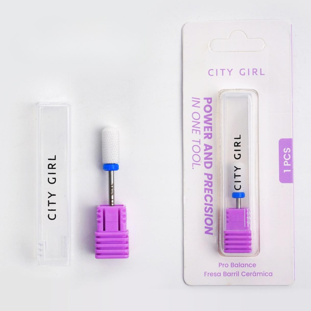 FRESA BARRIL DE CERÁMICA CINTA AZUL - CITY GIRL
