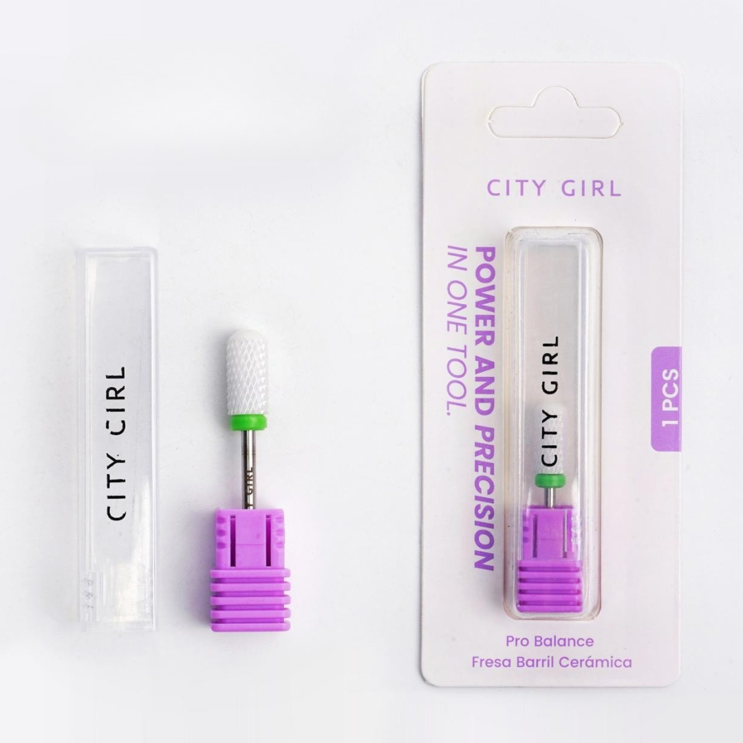 FRESA BARRIL DE CERÁMICA CINTA VERDE - CITY GIRL