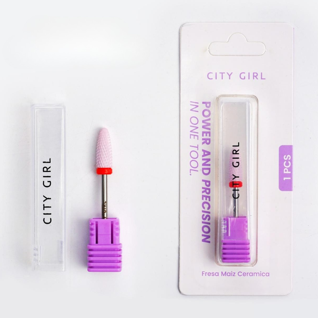 FRESA ROSA MAÍZ DE CERÁMICA CINTA ROJA - CITY GIRL