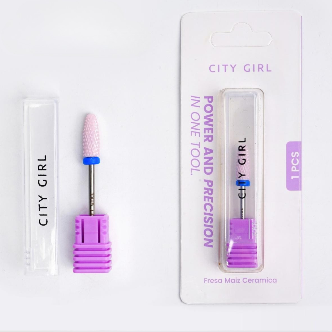 FRESA ROSA MAÍZ DE CERÁMICA CINTA AZUL - CITY GIRL