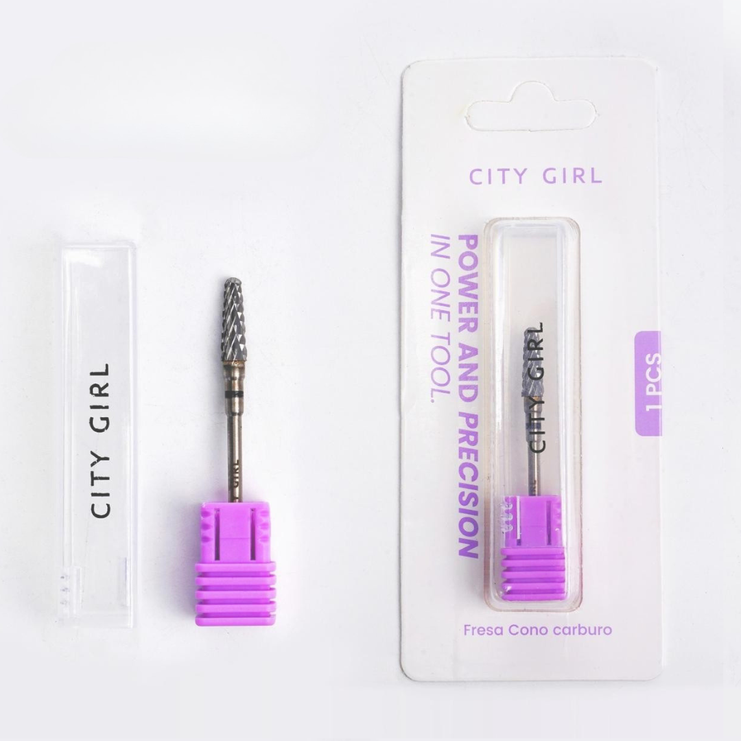 FRESA CONO DE CARBURO CINTA NEGRA - CITY GIRL