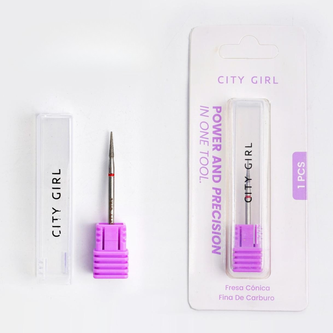 FRESA CÓNICA DIAMANTADA CINTA ROJA - CITY GIRL