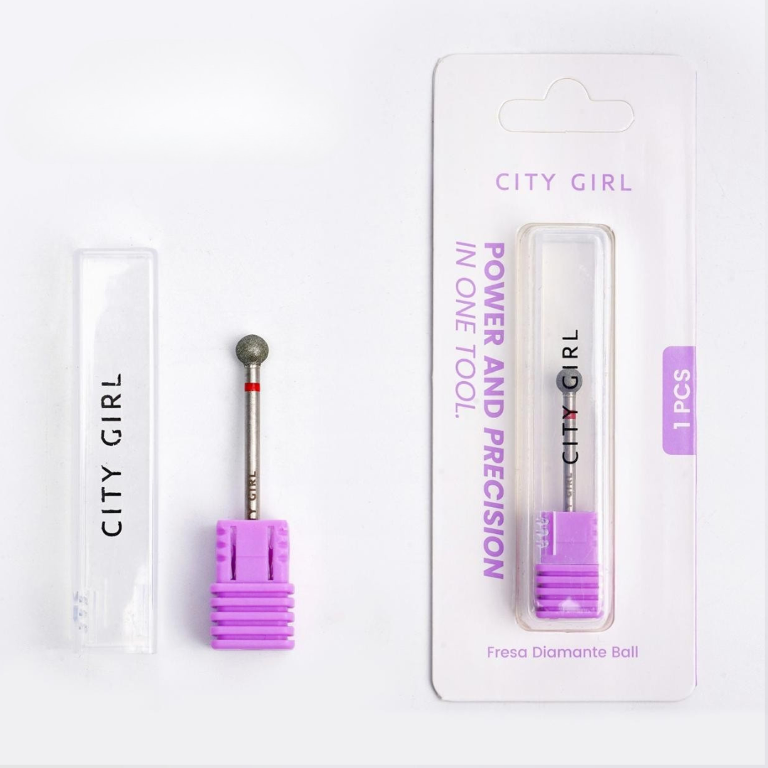 FRESA ESFERA DIAMANTADA CINTA ROJA - CITY GIRL