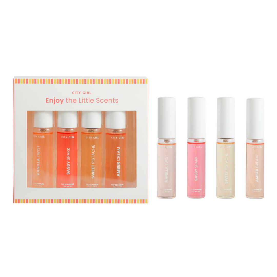 KIT DE 4 PERFUMES de 15ml – CITY GIRL