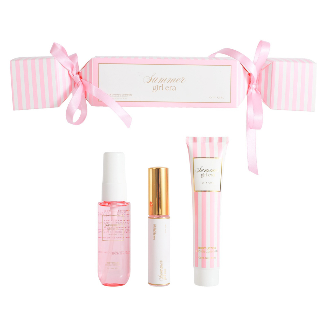 KIT DE PERFUME + BODY SPLASH + CREMA CORPORAL – CITY GIRL