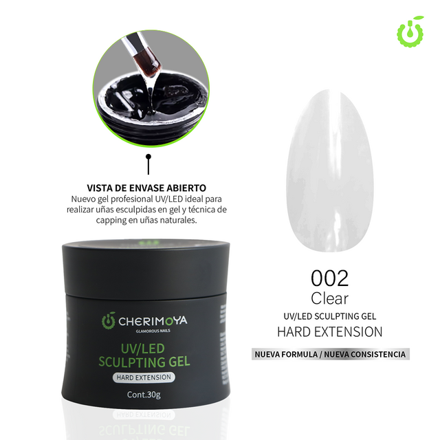 GEL DE CONSTRUCCIÓN - #002 CLEAR - SCULTING GEL CHERIMOYA