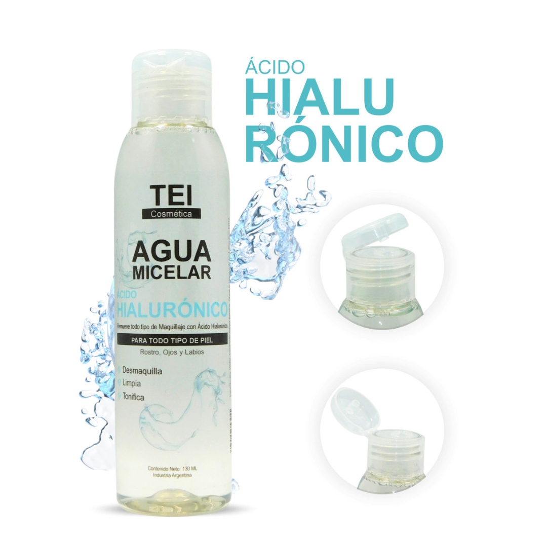AGUA MICELAR CON ÁCIDO HIALURÓNICO - TEI