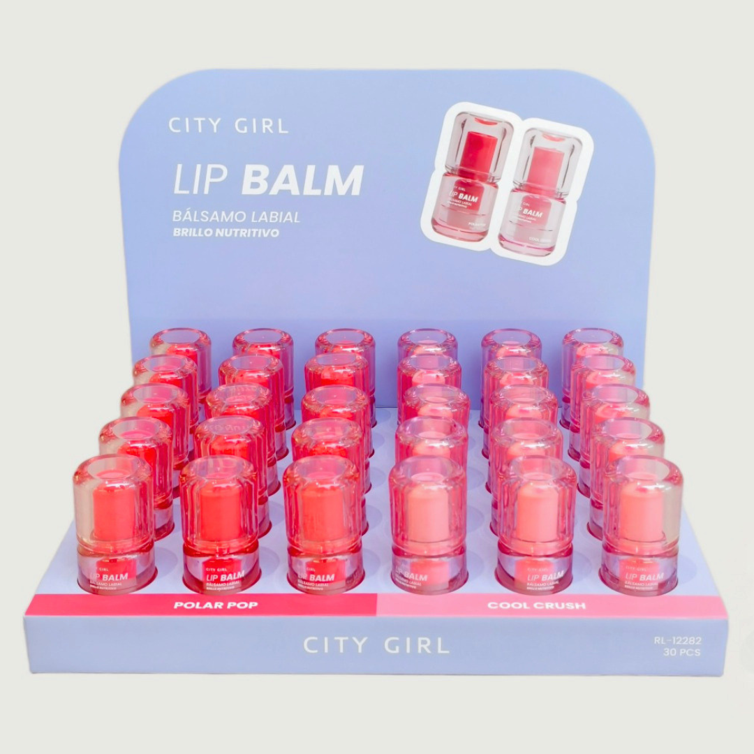 LIP BALM BALSAMO LABIAL NUTRITIVO CON BRILLO - CITY GIRL