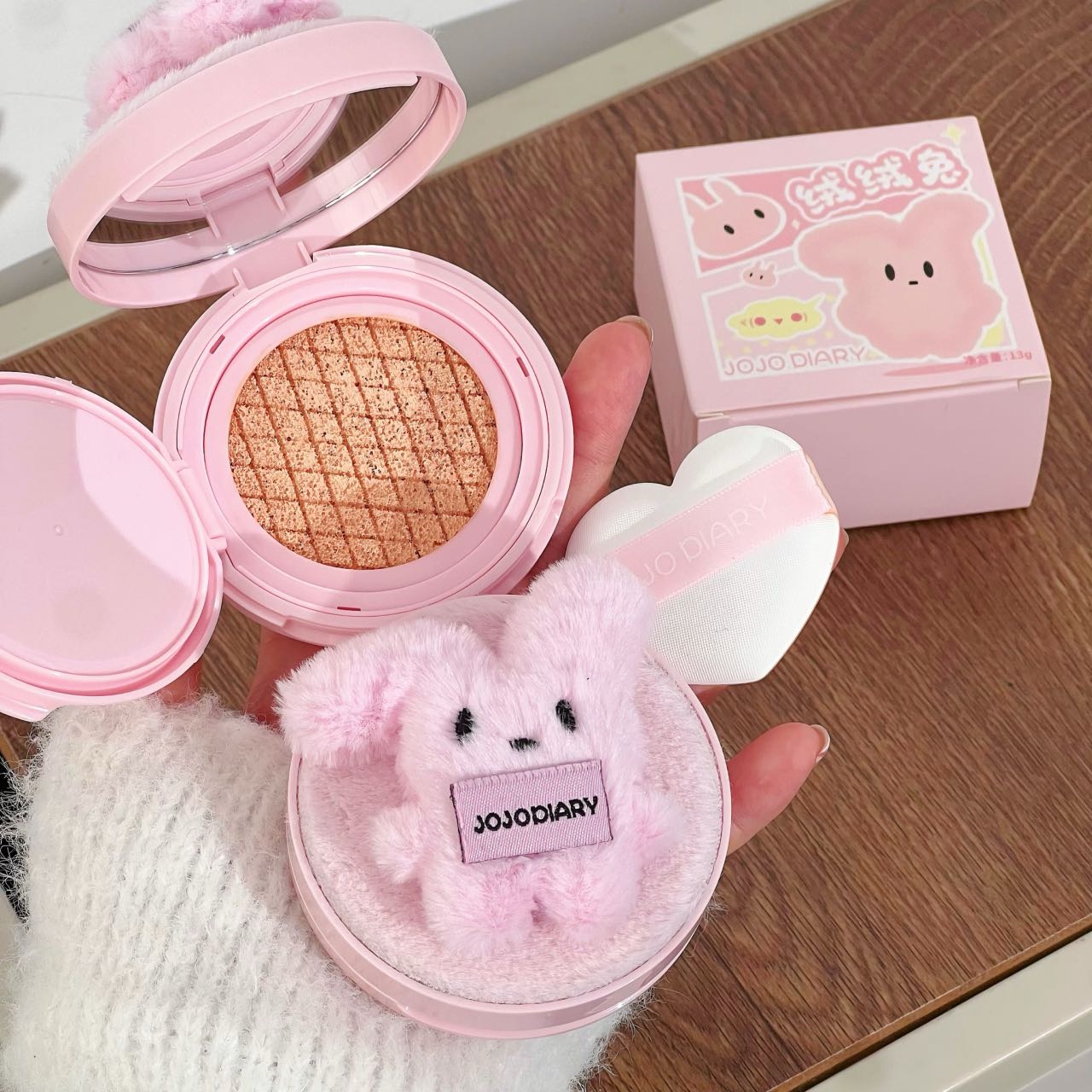 BASE CUSHION HIDRATANTE CONEJITO DE PELUCHE - JOJO DIARY