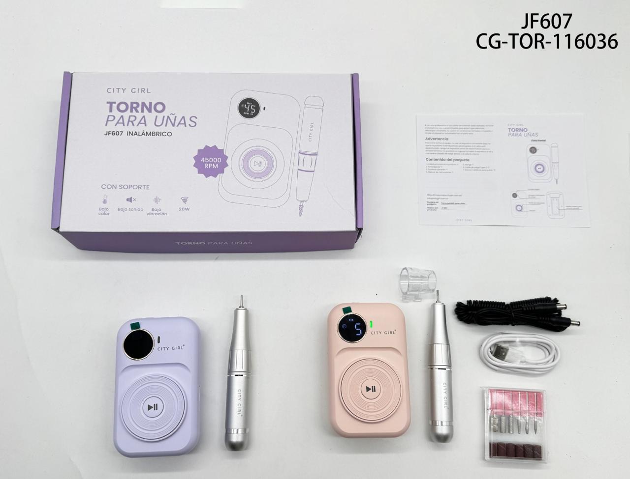 Torno Para Unas Inalambrico 20w- City Girl