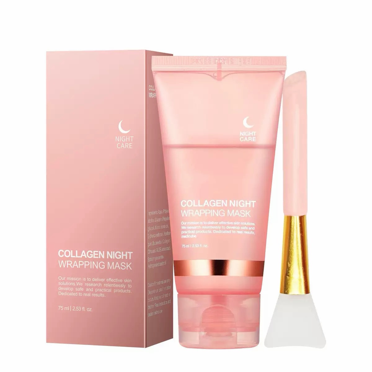 MASCARILLA NOCTURNA CON COLAGENO + BROCHA SILICONA