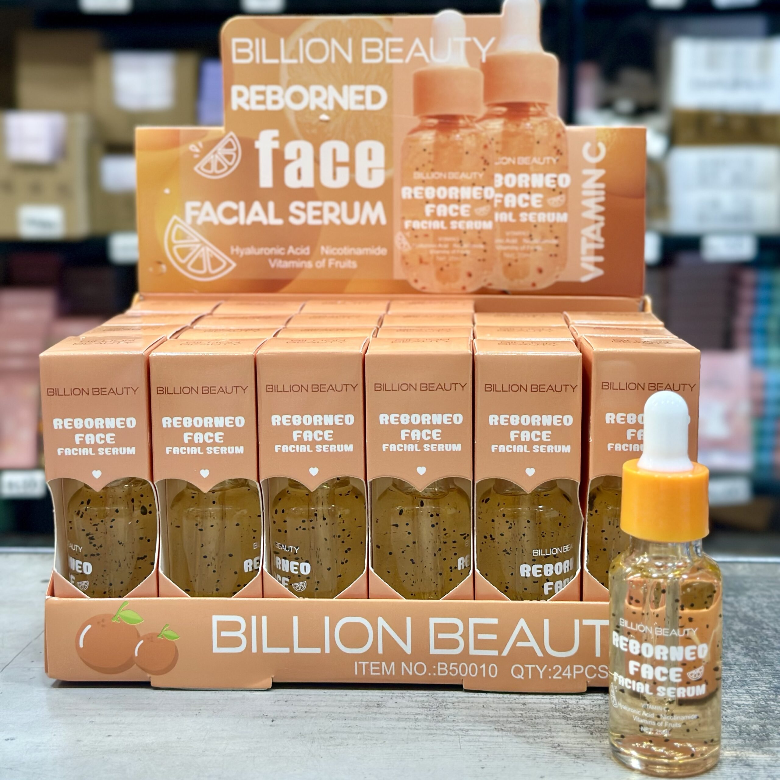 Serum Facial Vitamina C Con Acido Hialuronico y Niacinamida- Billion Beauty